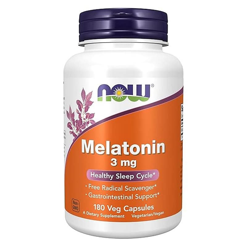 NOW Foods Melatonin 3mg 180 caps NOW Foods Melatonin 3mg 180 caps