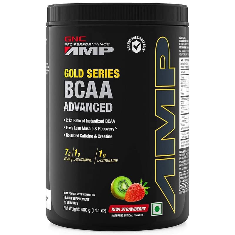 GNC Gold Series AMP BCAA 30 Serving kiwi GNC Gold Series AMP BCAA 30 Serving kiwi