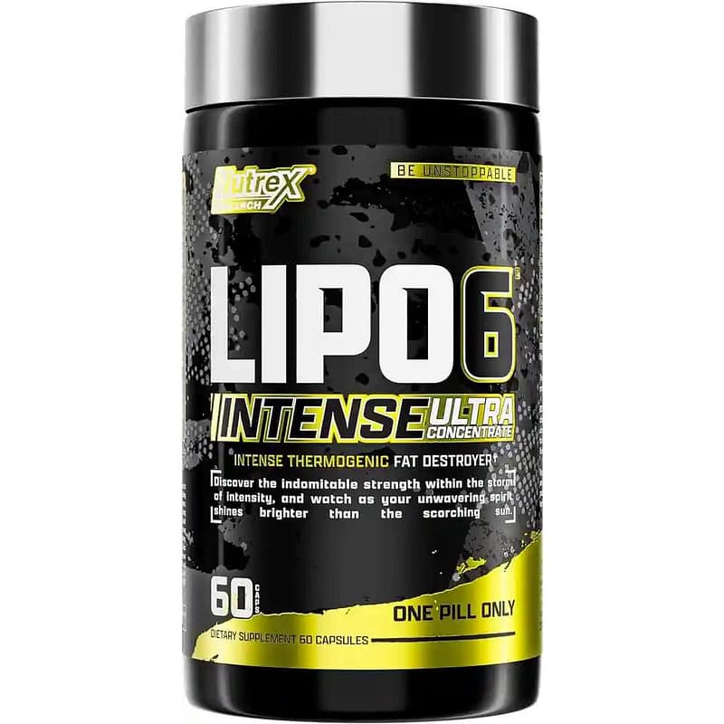 Nutrex Research Lipo 6 Intense Ultra Concentrated Extreme Thermogenic Fat Burner 60 Capsules