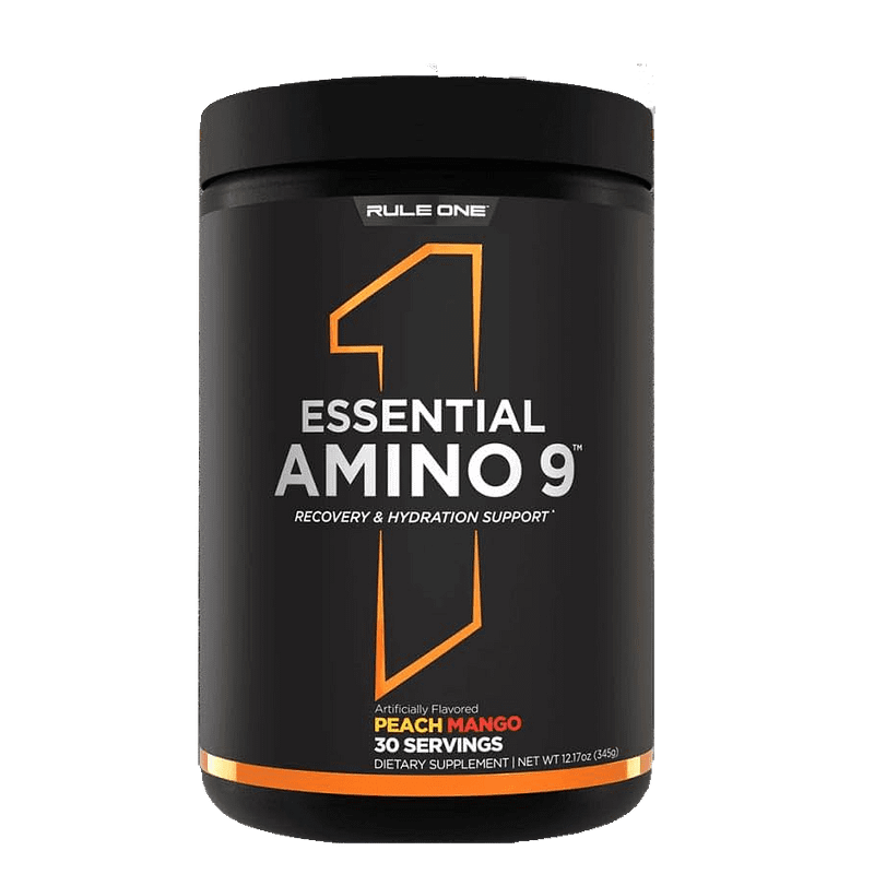 Rule 1 Essential Amino 9 Recovery Hydration peach mango