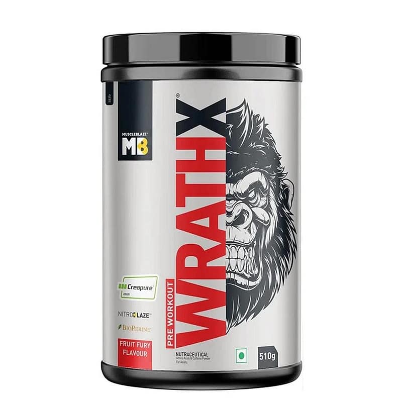 muscleblaze pre workout wrathx 30 fruit