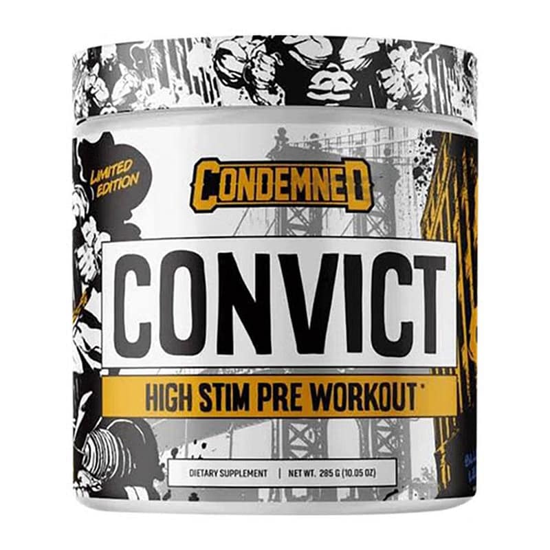 Condemned Labz Convict High Stim Pre Workout 300 G blueberry