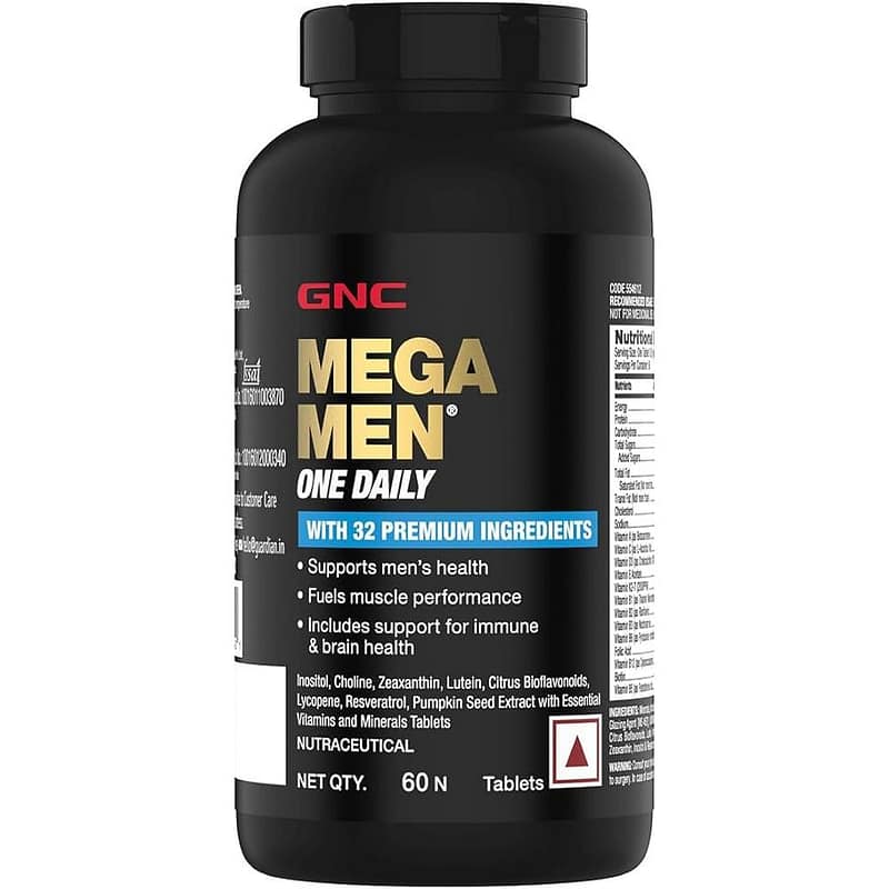 GNC Mega Men One Daily Multivitamin 60 tabs 1