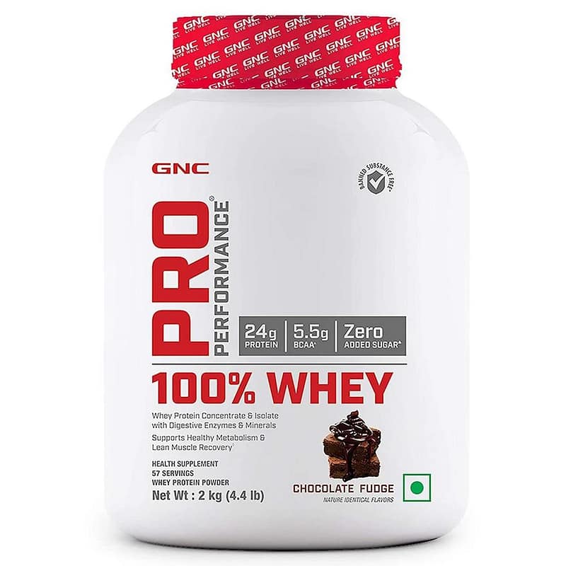GNC Pro Performance 100% Whey Protein 4 lb chocolate fudge GNC Pro Performance 100 Whey Protein 4 lb chocolate fudge