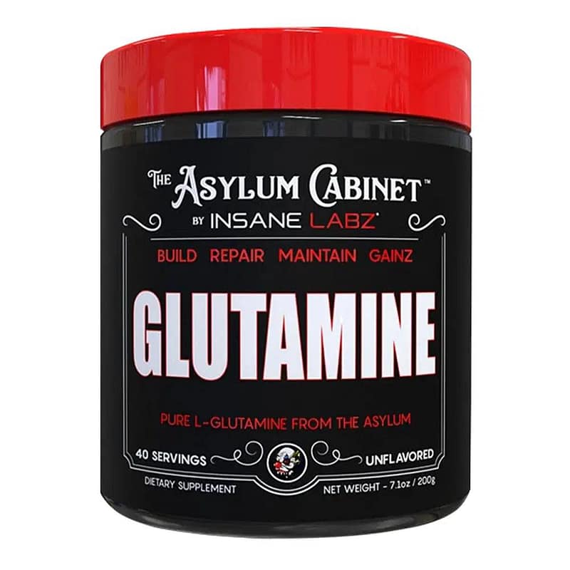 Insane Labz Asylum Cabinet Glutamine Unflavored 40 Serving 1